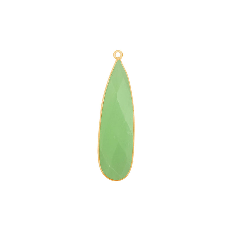 Chalcedony Green Gemstone Charms