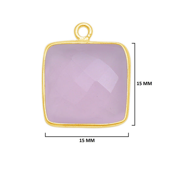 Natural Square-Shaped Pendants