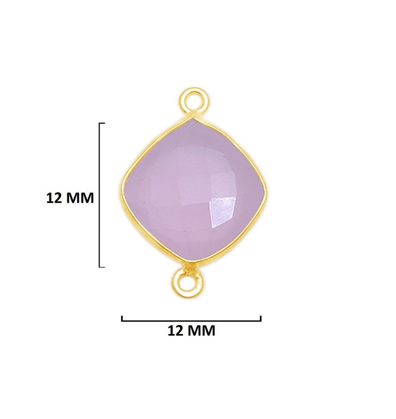 Pink Chalcedony Gemstone Charms
