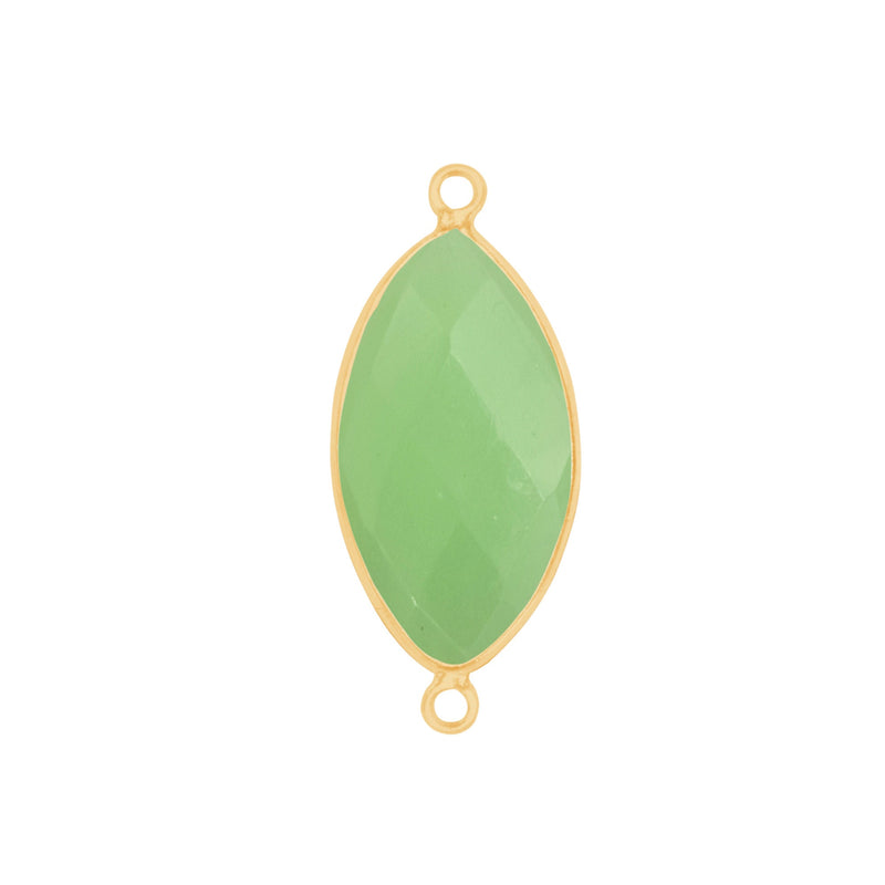 Chalcedony Green Gemstone Charms
