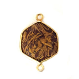 Wood Jasper Bezel Pendant