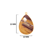 Mookaite Jasper Jewelry Making 10X40 12X15 15X18 18X25 22X30 25X35 8X26 Pear/Flat Teardrop Bezel 24K Gold Plated Over 925 Sterling Silver