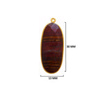 Mookaite Jasper Stone Jewelry Making 10X15 12X15 13X30 15X18 15X20 18X25 8X10 Oval Bezel Charms 24K Gold Plated Over 925 Sterling Silver