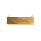 Pyrite Gold Coated Stone Necklace for Jewelry Making 10X40mm 15X20mm 8X30mm Rectangle/Bar Bezel Charms Pendants 24K Gold Plated Over Silver