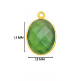 Serpentine Stone Necklace Jewelry Making 10X15 12X15 13X30 15X18 15X20 18X25 8X10 Oval Bezel Charms 24K Gold Plated Over 925 Sterling Silver