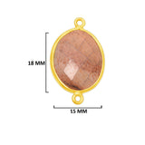 Picture Jasper Stone for Jewelry Making 10X15 12X15 13X30 15X18 15X20 18X25 8X10 Oval Bezel Charms 24K Gold Plated Over 925 Sterling Silver