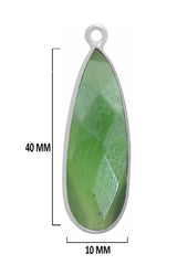 Serpentine Jewelry Making 10X40 12X15 15X18 18X25 22X30 25X35 8X26 Pear/Flat Teardrop Bezel Charms 24K Gold Plated Over 925 Sterling Silver