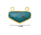 Blue Turquoise Gemstone Charms