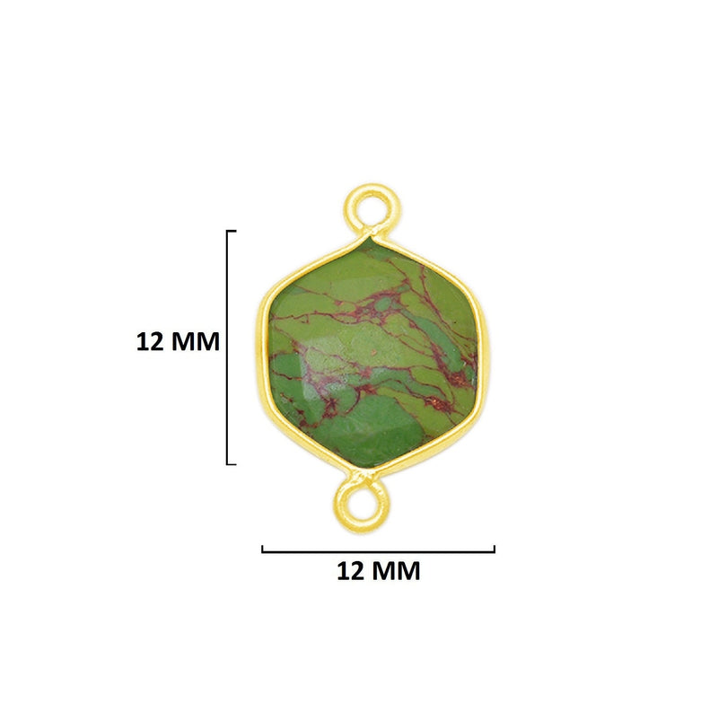 Green Turquoise Gemstone Charms