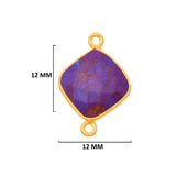 Purple Turquoise Gemstone Charms