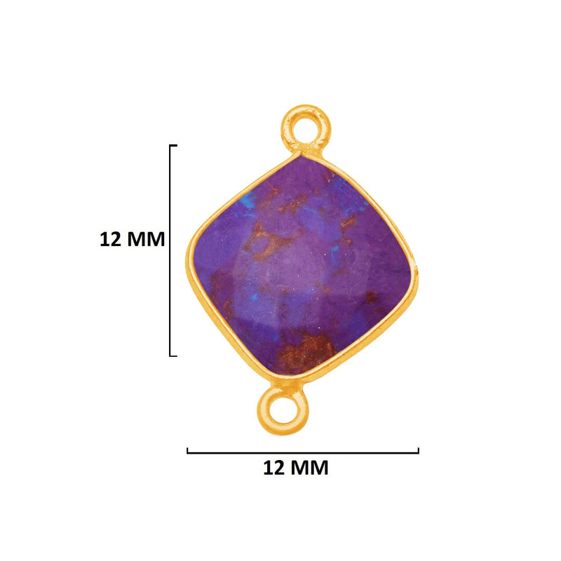 Purple Turquoise Gemstone Charms