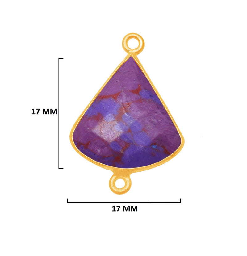 Purple Turquoise Gemstone Charms