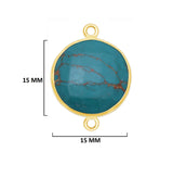 24K Gold Plated Over Sterling Silver-Plated Bezel Charms