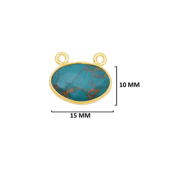 Blue Turquoise Gemstone Charms