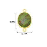 24K Gold Plated Over Sterling Silver-Plated Bezel Charms