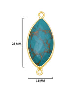 Blue Turquoise Gemstone Charms