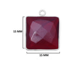 Boho Chic Garnet Bezel Pendant - Handcrafted Gemstone Necklace in 925 Sterling Silver with Stunning Finishes