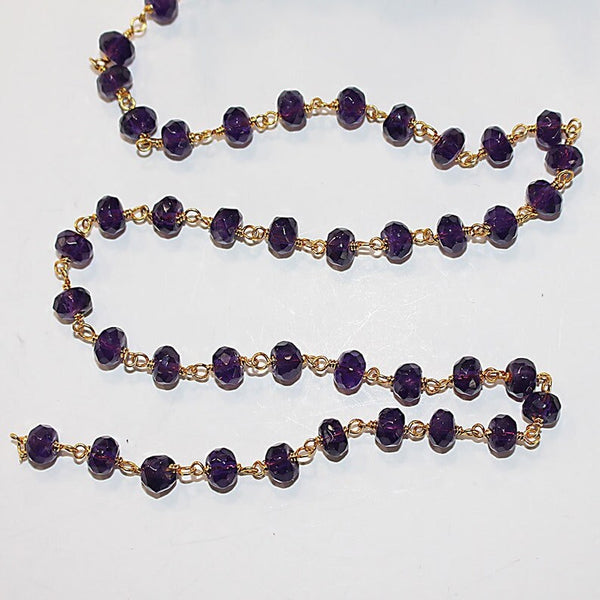 Amethyst Rosary Chain Jewelry