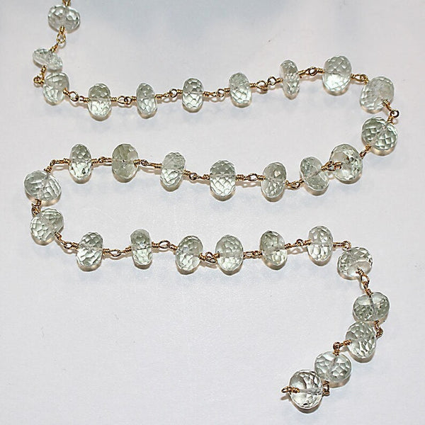Green Amethyst Rosary Chain Jewelry