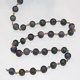 purple druzy semi-precious gemstone beads black oxidized antique rosary chain for a necklace, earrings, anklet, and bracelet making.