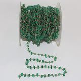 green onyx chips birthstone month May, zodiac sign Leo and Capricorn.
