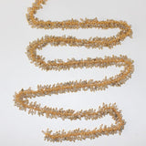 labradorite semi-precious gemstone beads 24k gold plated over silver rosary chain for a necklace, earrings, anklet, and bracelet making.