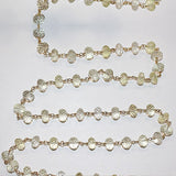 lemon semi-precious gemstone beads black oxidized antique rosary chain for a necklace, earrings, anklet, and bracelet making.