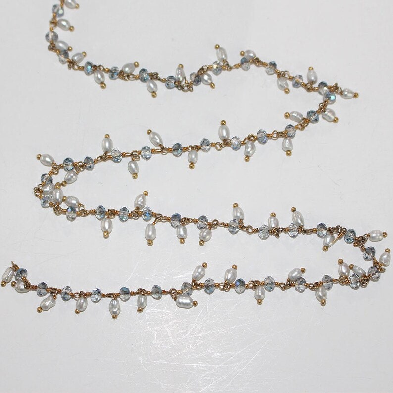 dark mystic quartz gemstone bead chain 24k gold plated over silver, women jewelry making necklaces, earrings, and bracelets bead chain.