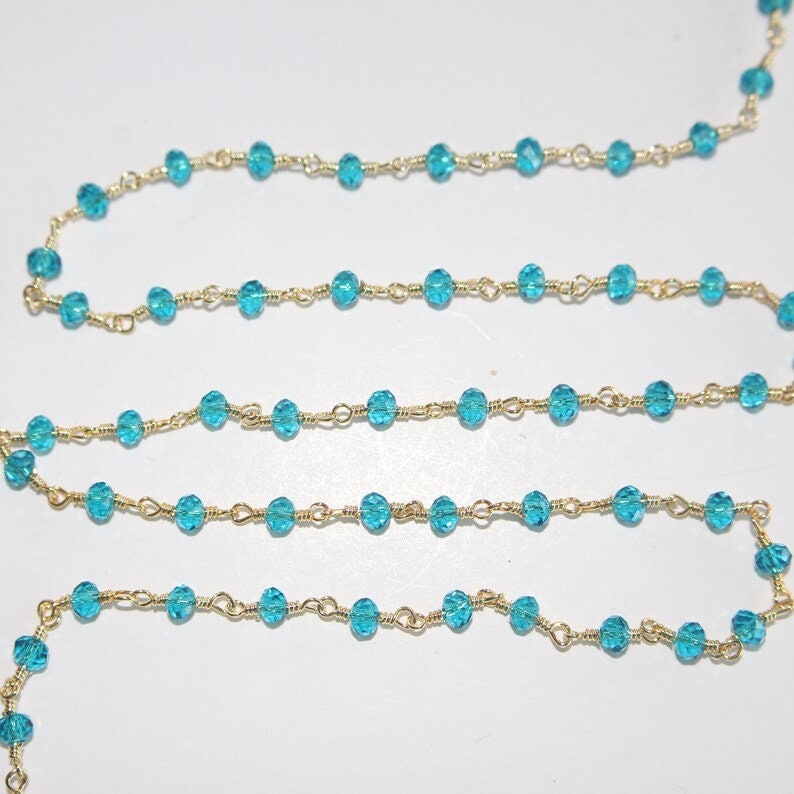 Dark Blue Topaz quartz gemstone bead chain 24k gold plated over silver, women jewelry making necklaces, earrings, and bracelets bead chain.