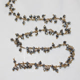 pyrite quartz gemstone bead chain silver, women jewelry making necklaces, earrings, and bracelets bead chain.