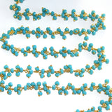 Dark Amazonite Rosary Chain Jewelry