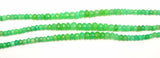Chrysoprase Faceted Rondelle 8 inch Bead Strand Natural Semi Precious Gemstone Birthstone DIY Women Jewelry Making Necklace Earrings Craft
