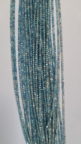 Sky Blue Silverite Bead Strand - Sizes 2mm to 7mm