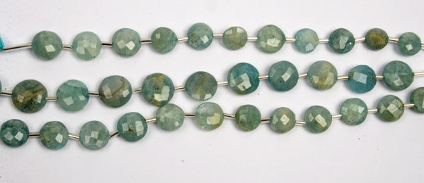 Amazonite Puffy Coin Strand