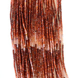 High-Quality Faceted Jasper Brown Shaded Beads