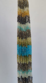 Multi Stone Citrine & Moonstone Bead Strand - Sizes 2mm to 7mm