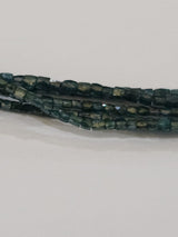 Blue Diamond natural precious gemstone bead strands, barrel shaped 4-inch long bead strand, faceted bead handmade gemstone bead strand 2.5 Carat, women jewelry making necklaces, earrings, and bracelets bead strands.