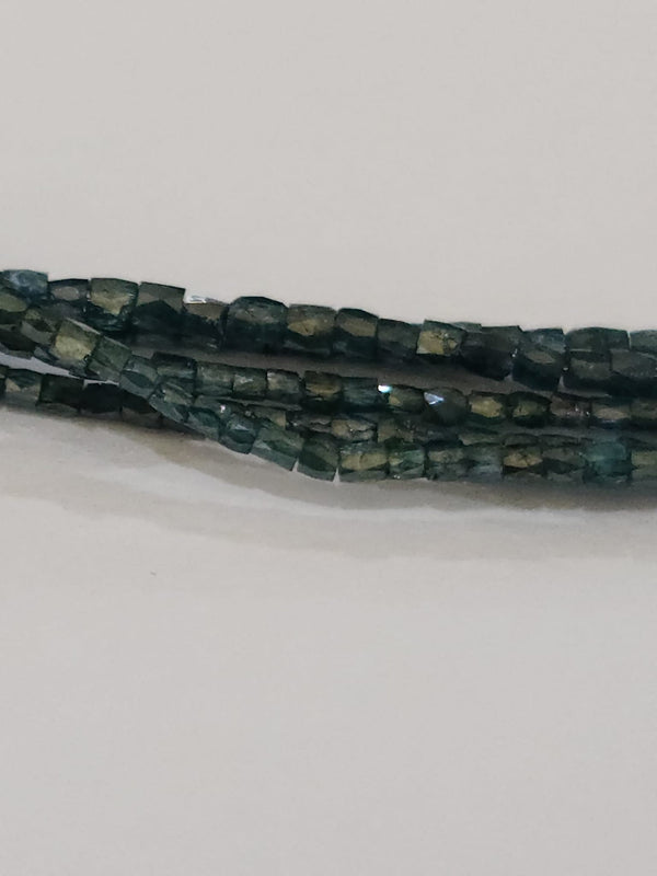 Blue Diamond natural precious gemstone bead strands, barrel shaped 4-inch long bead strand, faceted bead handmade gemstone bead strand 2.5 Carat, women jewelry making necklaces, earrings, and bracelets bead strands.