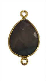 Blood Stone Stone Jewelry Making 10X40 12X15 15X18 18X25 22X30 25X35 8X26 Pear/Flat Teardrop Bezel 24K Gold Plated Over 925 Sterling Silver
