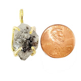 Herkimer Diamond Quartz Faceted Pendant Necklace for Women - Jewelry Making Chakra Charms - Birthday Gifts for Her - Perfect for DIY Craft