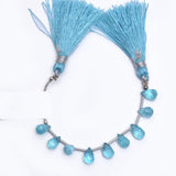 Sky Apatite natural handmade gemstone bead strand 18, 25, 29, 33, 38, 58, 63, Carat.