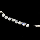 Rainbow Moonstone coin birthstone month june zodiac sign cancer.