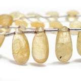 Pear Yellow Aquamarine Natural Beads - DIY Beading Supplies