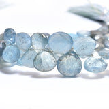 Heart Moss Aquamarine Natural Beads - DIY Beading Supplies