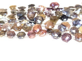 Mystic-umba-sapphire natural gemstone bead strands, faceted octagon-shaped bead size 9-10mm, and 48 carats gemstone beads to make women's jewelry necklaces, earrings, and bracelet making.