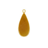 Boho Chic Beer Quartz Bezel Pendant - Handcrafted Gemstone Necklace with 24kt Gold Plating