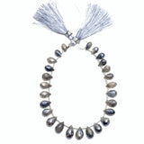 Teardrop Gray Moonstone Natural Beads - DIY Beading Supplies