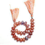 Multi color quartz handmade gemstone bead strand 95 carat.