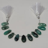 Emerald handmade gemstone bead strand 44, 46, 51, 52 carats