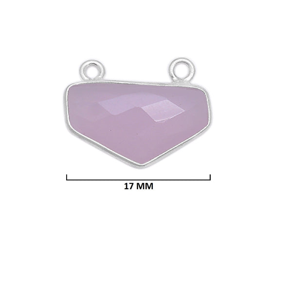 Natural Half Hexagon-Shaped Pendants